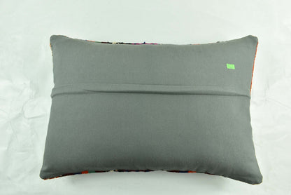 Kilim Pillow Cover 16x24 Tribal Vintage Turkish Carpet Lumbar Pillow Cover 3123