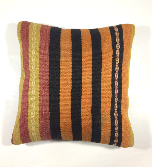 16x16 Ethnic Vintage Turkish Rug Pillow Cover Home Decorative Boho Cushion 815