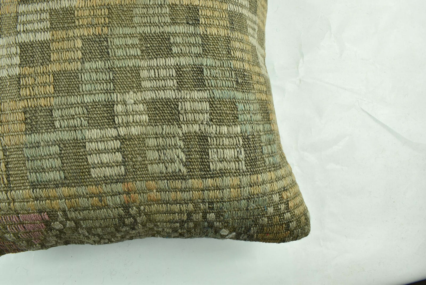 20x20 Kilim Pillow Cover Handmade Vintage Oushak Kilim Cushion Cover A1920