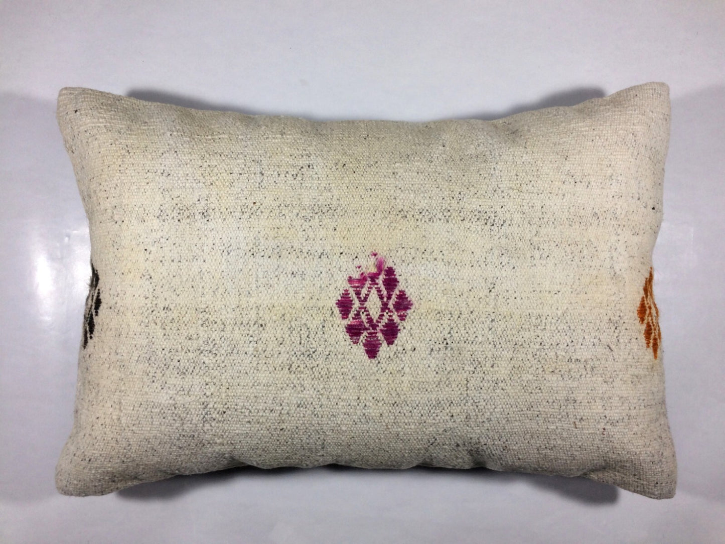 Kilim Pillow Cover 16x24 Tribal Vintage Turkish Carpet Lumbar Pillow Cover 289