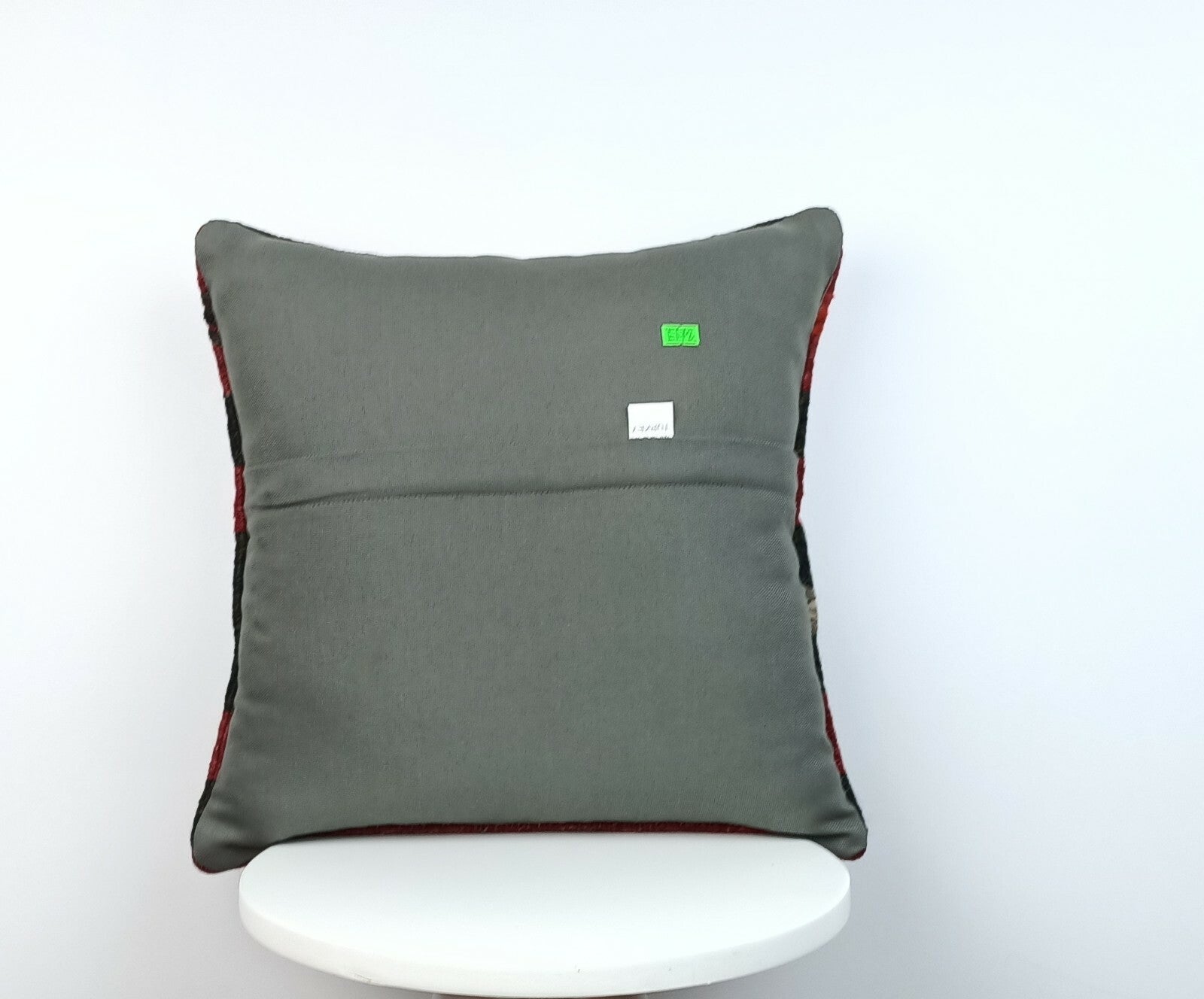 Traditional Kilim Cushion Cover 16x16 Handmade Turkish Tribal Pillow Cover E172