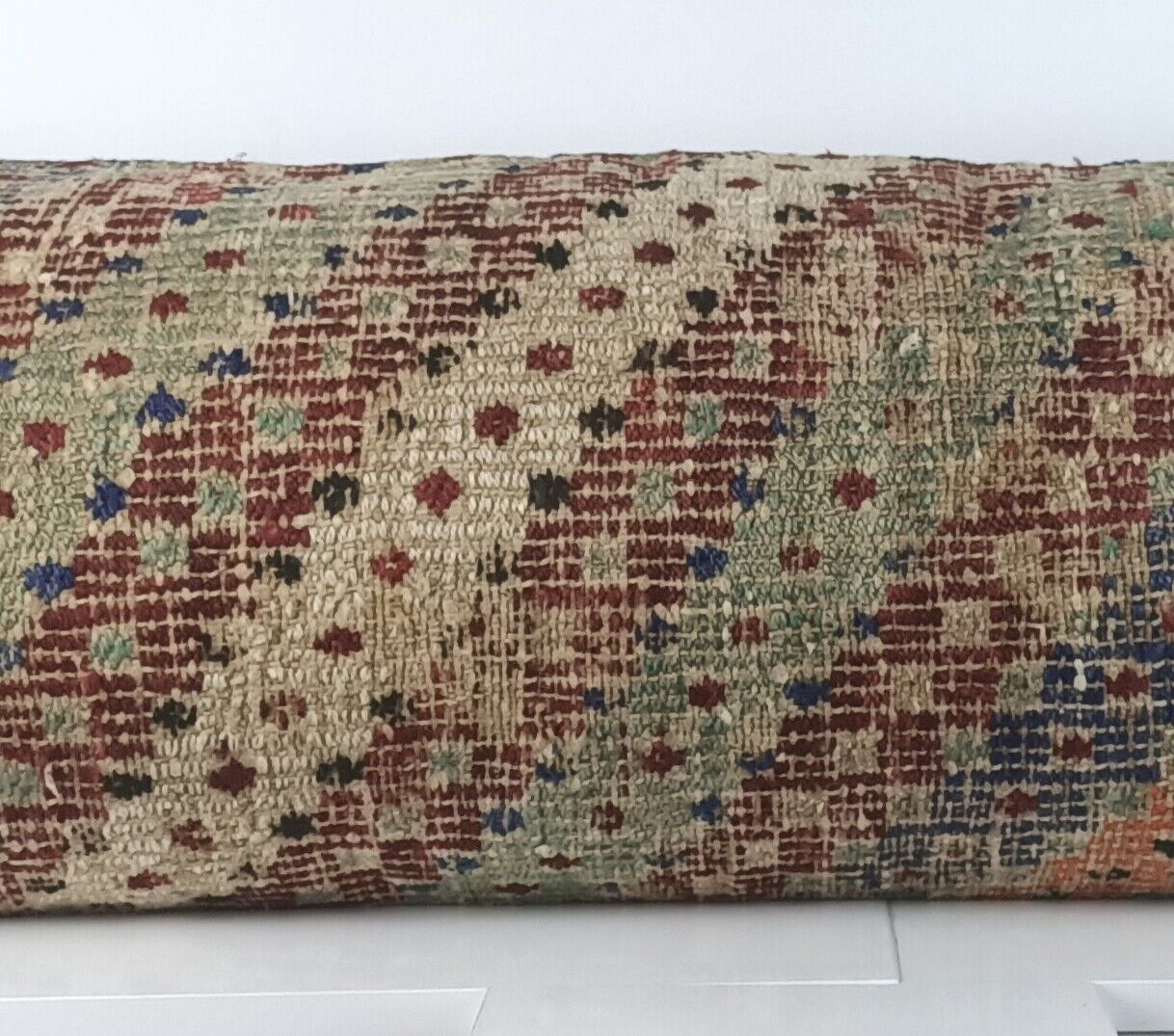 Extra Large Kilim Pillow Cover 16x48 Handmade Boho Ethnic Oriental Lumbar A1564