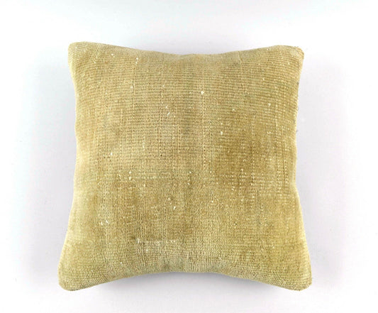 16x16 Oushak Rug Pillow Cover Decorative Handmade Vintage Cushion Cover A3139