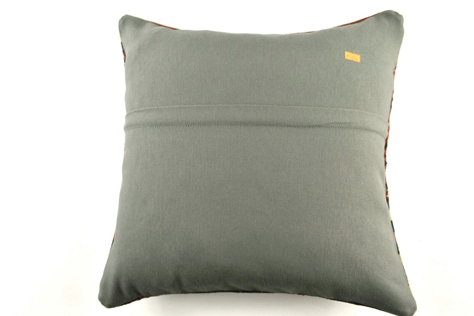 18x18 Kilim Pillow Cover Handknotten Vintage Pillow Oushak Kilim Pillow  A2843