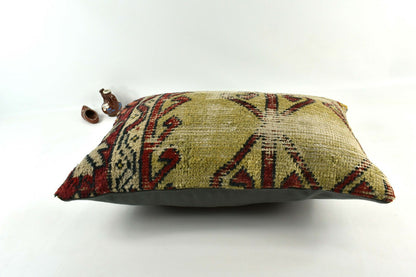 16x24 Kilim Pillow Cover Handmade Vintage Anatolian Lumbar Cushion Cover A2682
