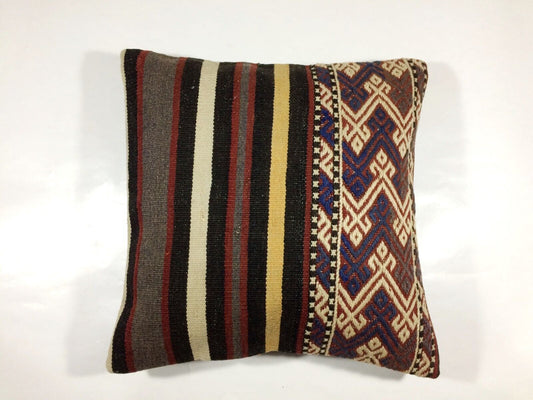 16x16 Ethnic Vintage Turkish Rug Pillow Cover Home Decorative Boho Cushion 514