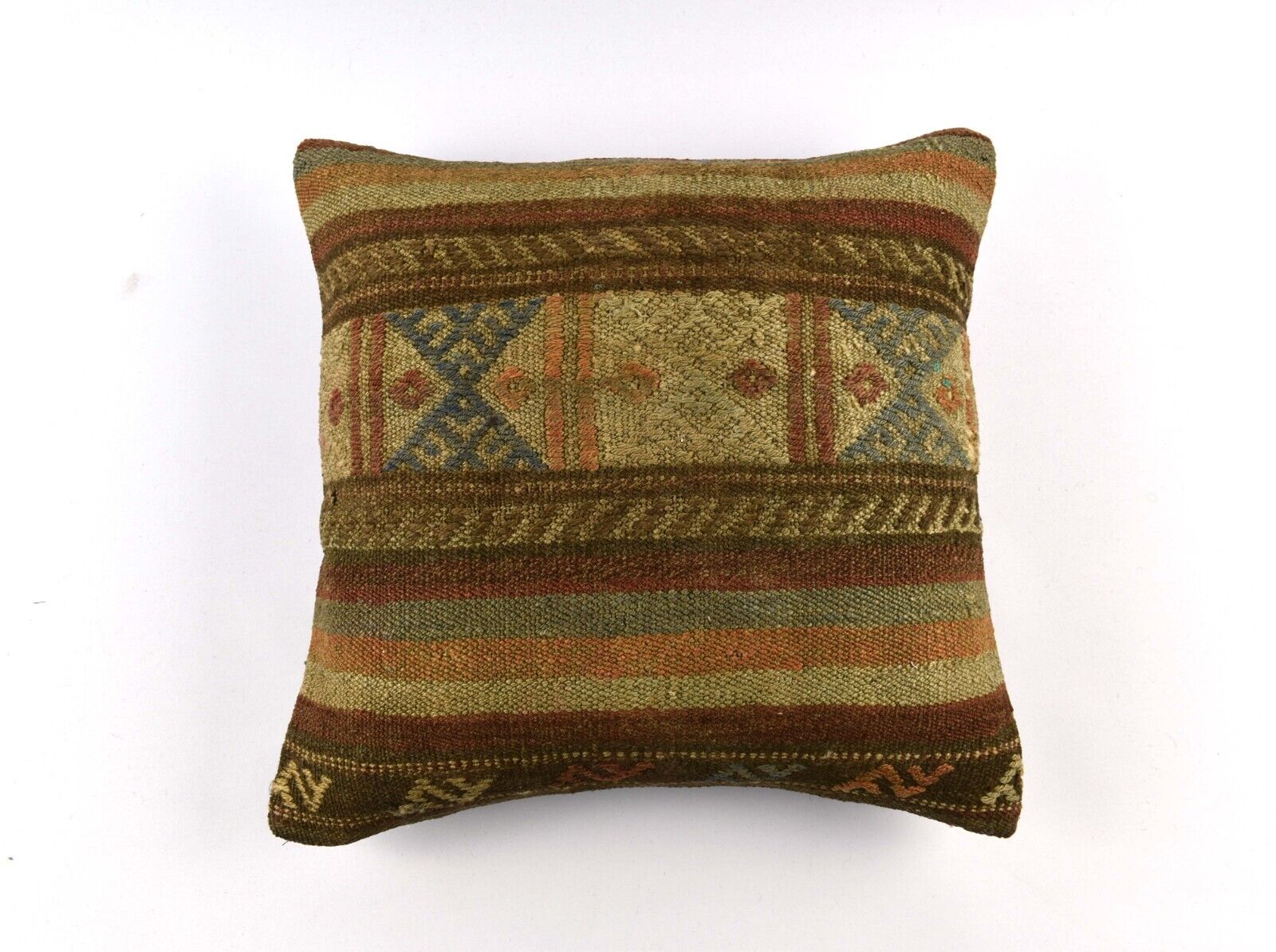 20x20 Kilim Pillow Cover Handmade Vintage Oushak Kilim Cushion Cover 4687