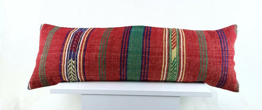 Kilim Pillow Cover 12x36 Home Decorative Handmade Ottoman Long Lumbar  A1522