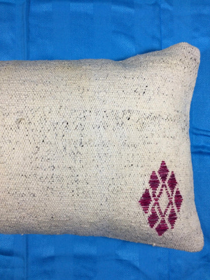 Kilim Pillow Cover 12x20 Turkish Handmade Sofa Couch Floor Lumbar Cushion 455