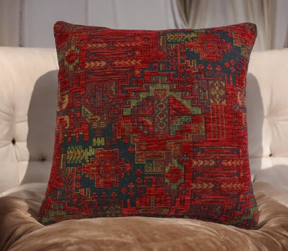 Kilim Pillow Cover Handmade Ethnic Rug Tribal Rustic Lumbar Cushion with Insert