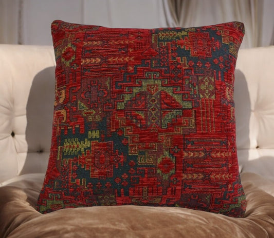 Kilim Pillow Cover Handmade Ethnic Rug Tribal Rustic Lumbar Cushion with Insert