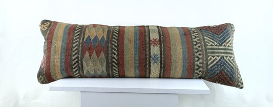 12x36 Ethnic Rug Pillow Decorative Vintage Faded Carpet Boho Cushion Cover 2778