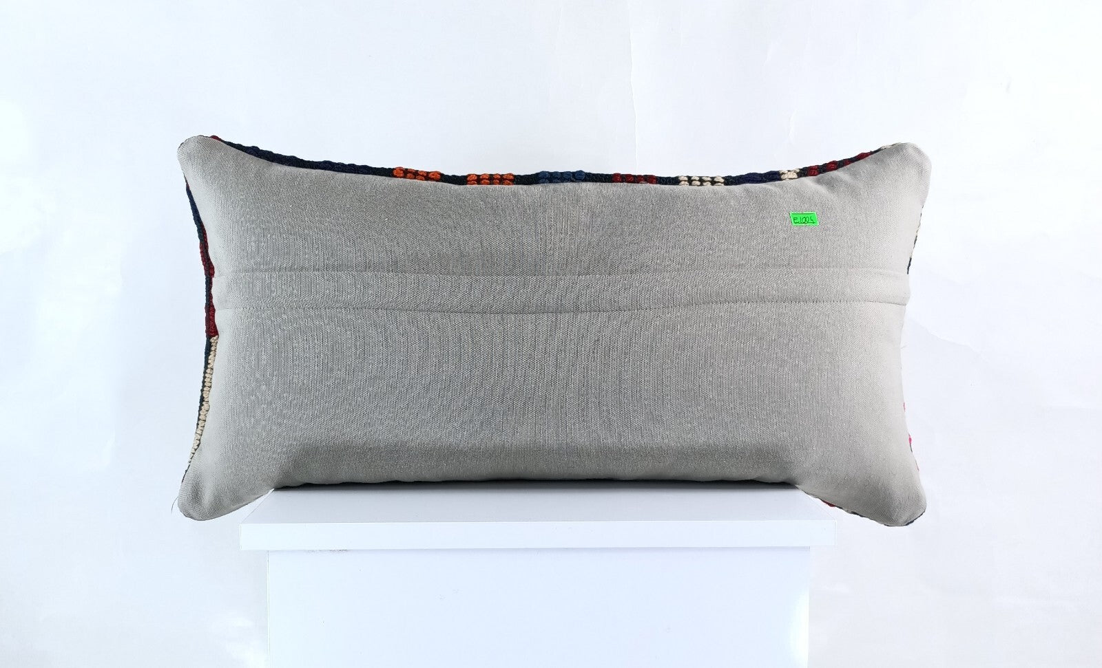 Handmade Turkish Kilim Pillow Cover 12x24 Ethnic Boho Sofa Lumbar Cushion E1004