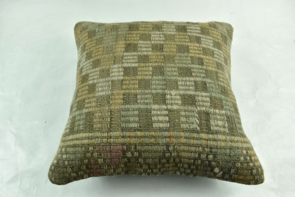 20x20 Kilim Pillow Cover Handmade Vintage Oushak Kilim Cushion Cover A1920