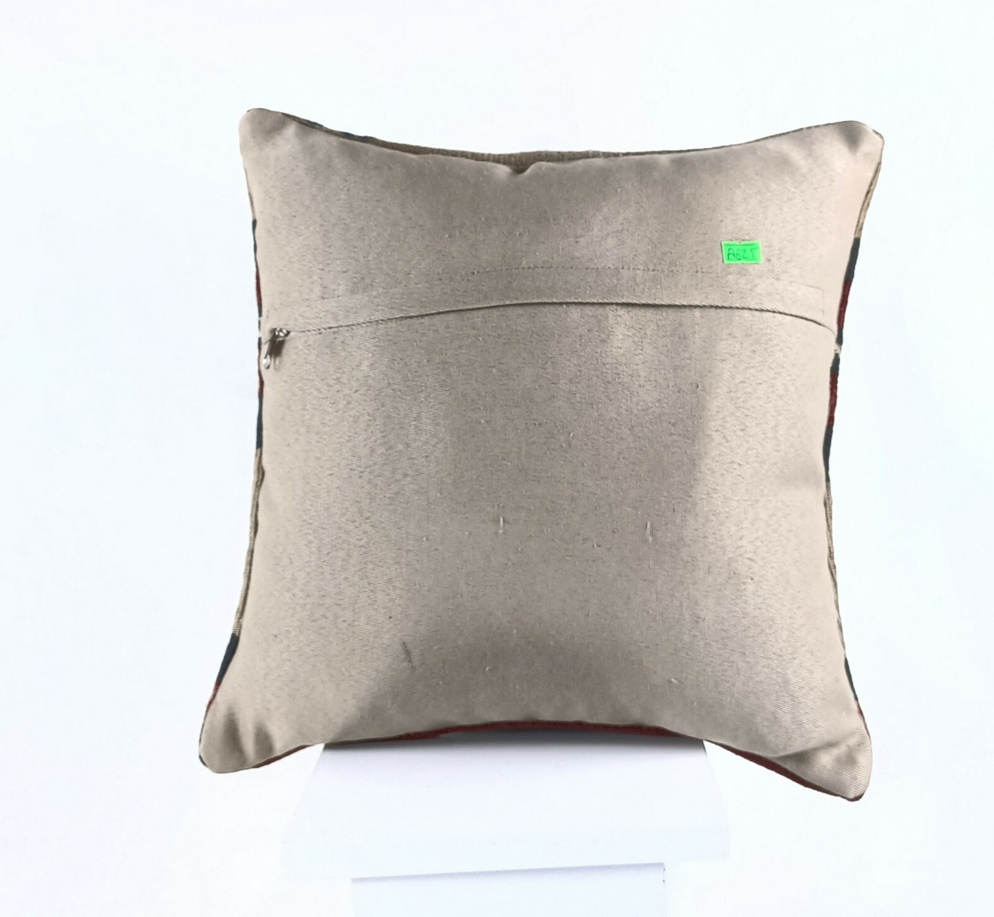 Turkish Handmade Kilim Pillow Cover 16x16 Home Decorative Wool Throw Lumbar A625