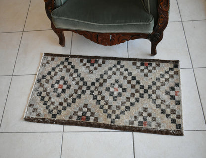  Oushak Runner 3.2x1.7 ft Vintage Turkish Runner Floor Runner Faded Runner Y25