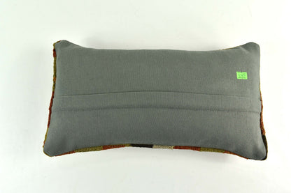 Turkish Cushion Cover 8"x16" Handmade Vintage Boho Ethnic Throw Pillow Case 3709