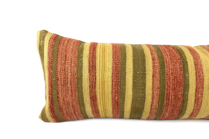 Kilim Pillow Cover 12x36 Handwoven Ethnic Vintage Handwoven Kilim Cushion A3233