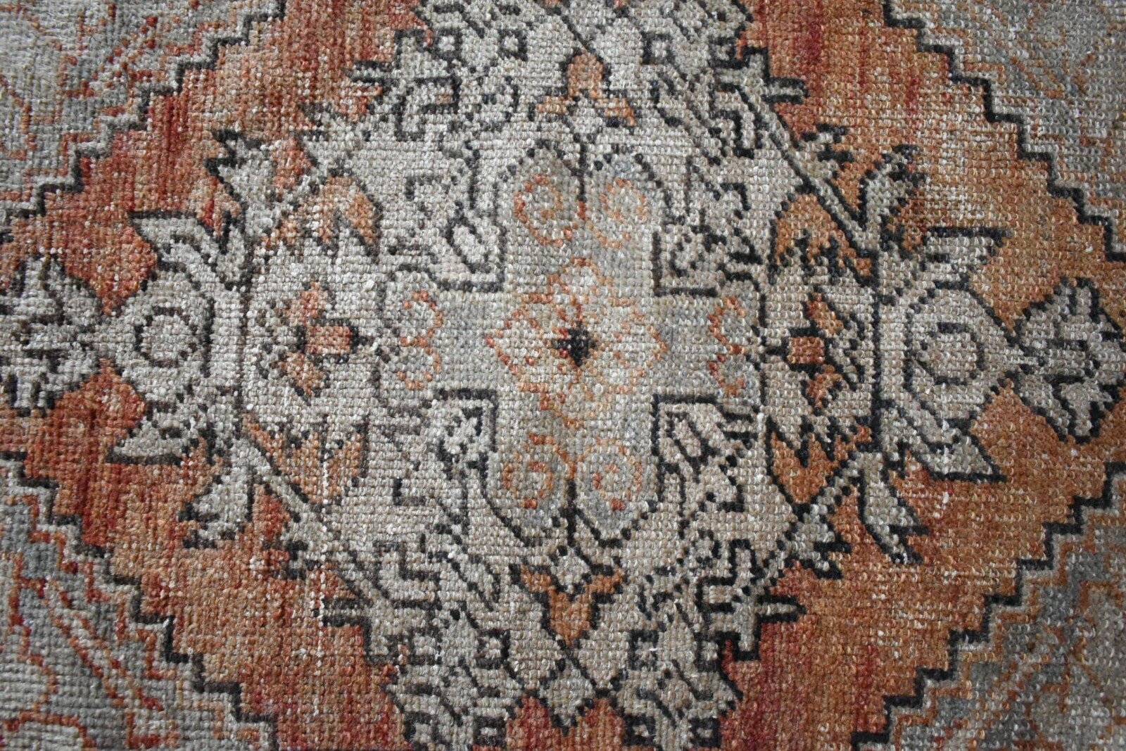 2.6x1.4 ft Small Turkish Runner Vintage Oushak Rug Anatolian Rug Faded Rug Y01