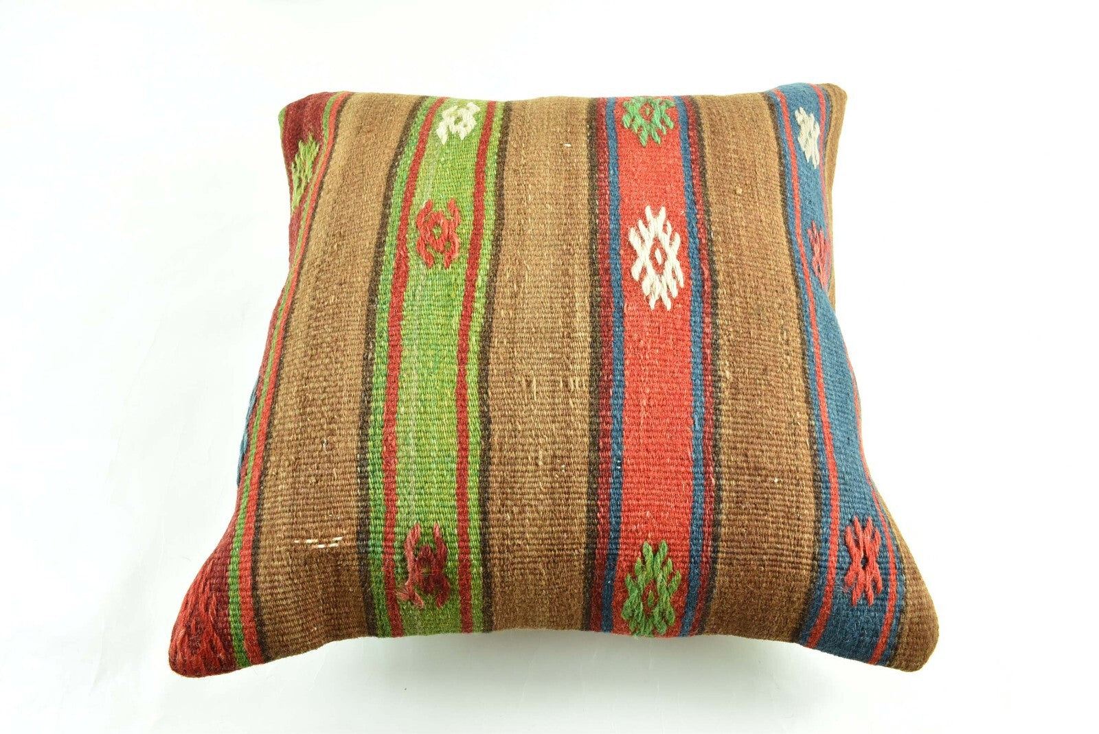 18"x18" Kilim Pillow Cover  Handmade Turkish Vintage Cushion Tribal Lumbar 2993