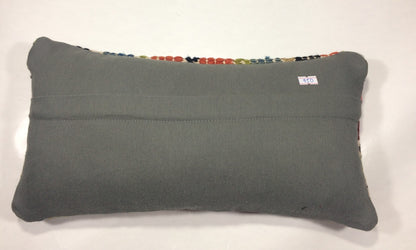 Turkish Cushion Cover 8"x16" Handmade Vintage Boho Ethnic Throw Pillow Case 950