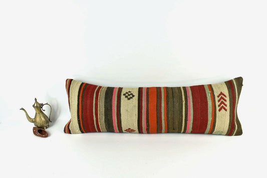 12x36 Kilim Pillow Cover Home Decorative Handmade Vintage Long Lumbar A2067