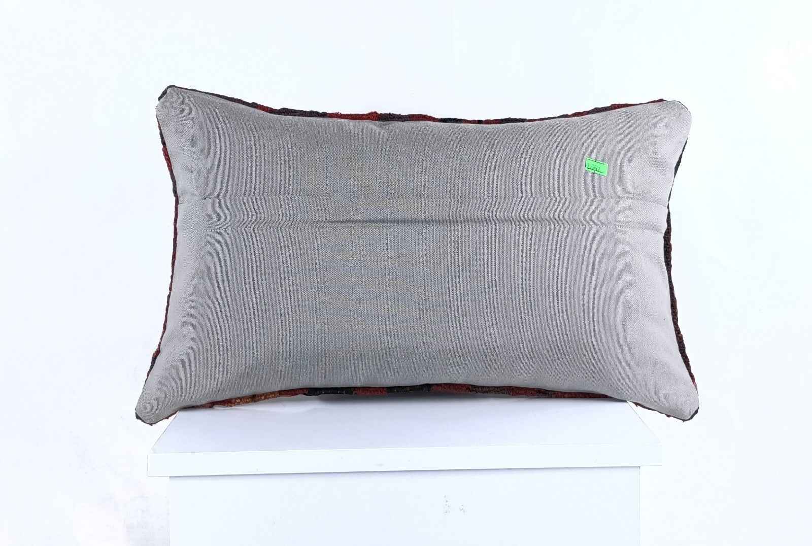 Kilim Pillow Cover 12x20 Handmade Turkish Rug Boho Ethnic Lumbar Cushion 2041