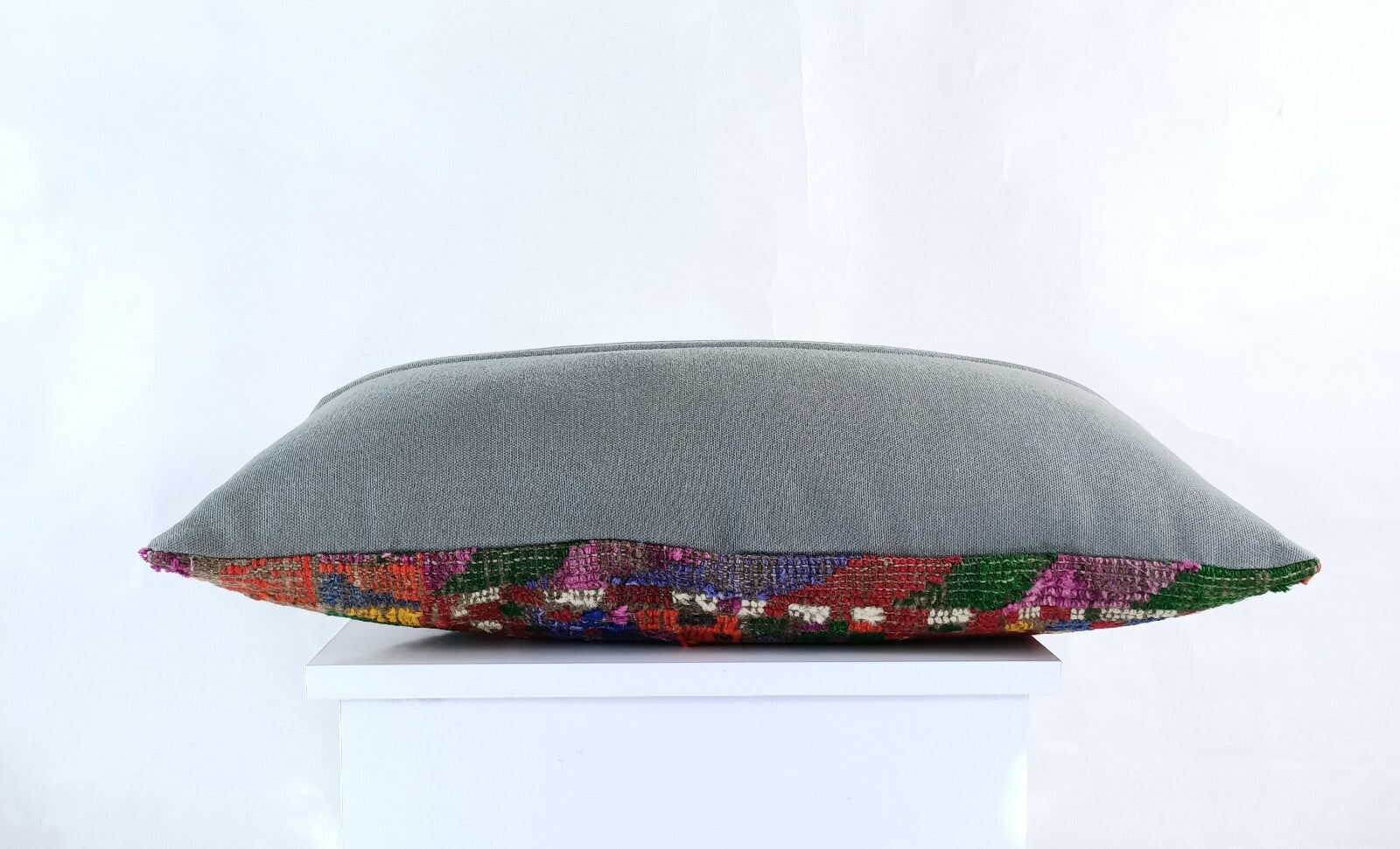 12x24 Kilim Lumbar Cushion Cover Turkish Tribal Vintage Ethnic Pillow E910