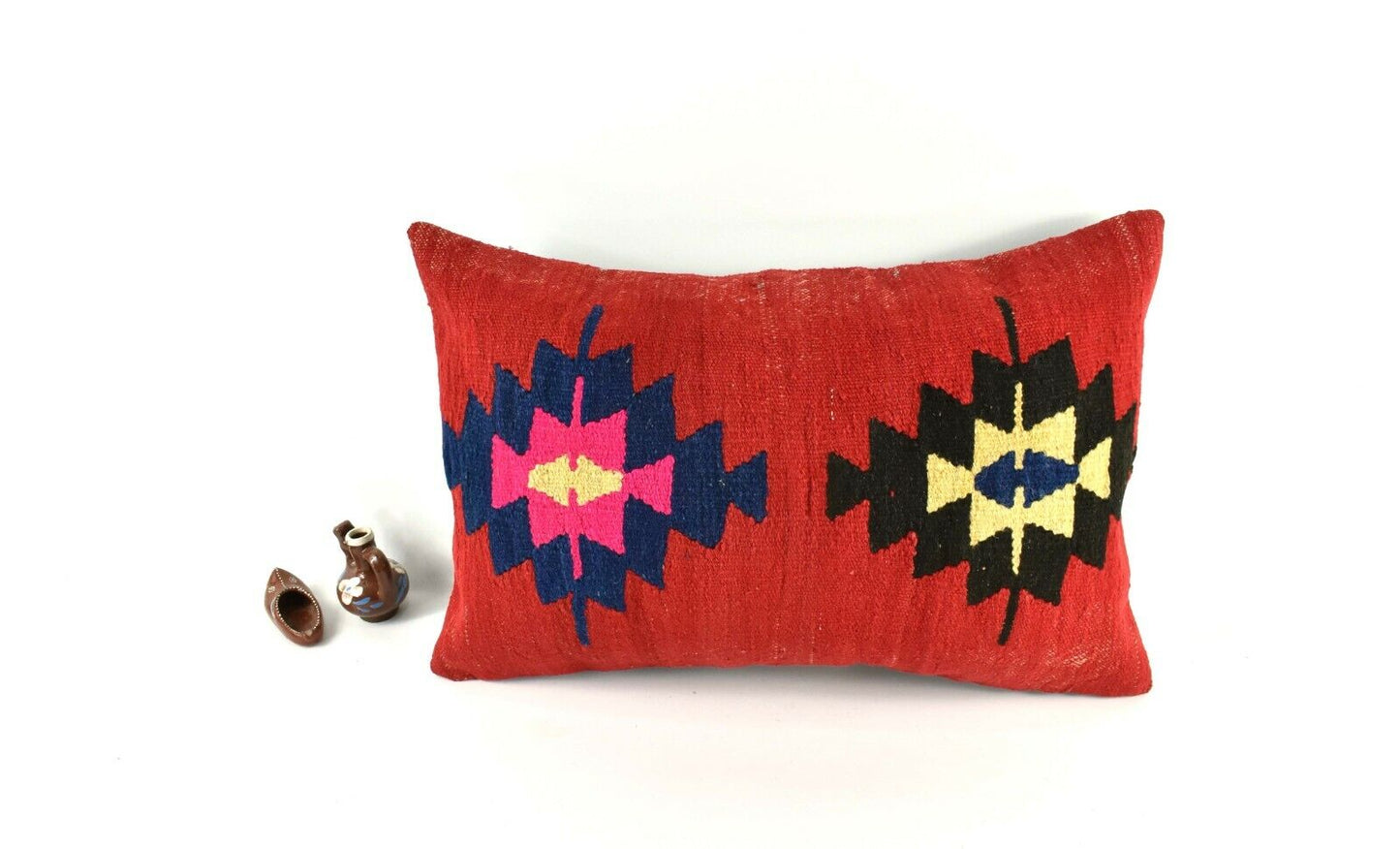 16x24 Kilim Pillow Cover Handmade Vintage Anatolian Lumbar Cushion Cover A2723