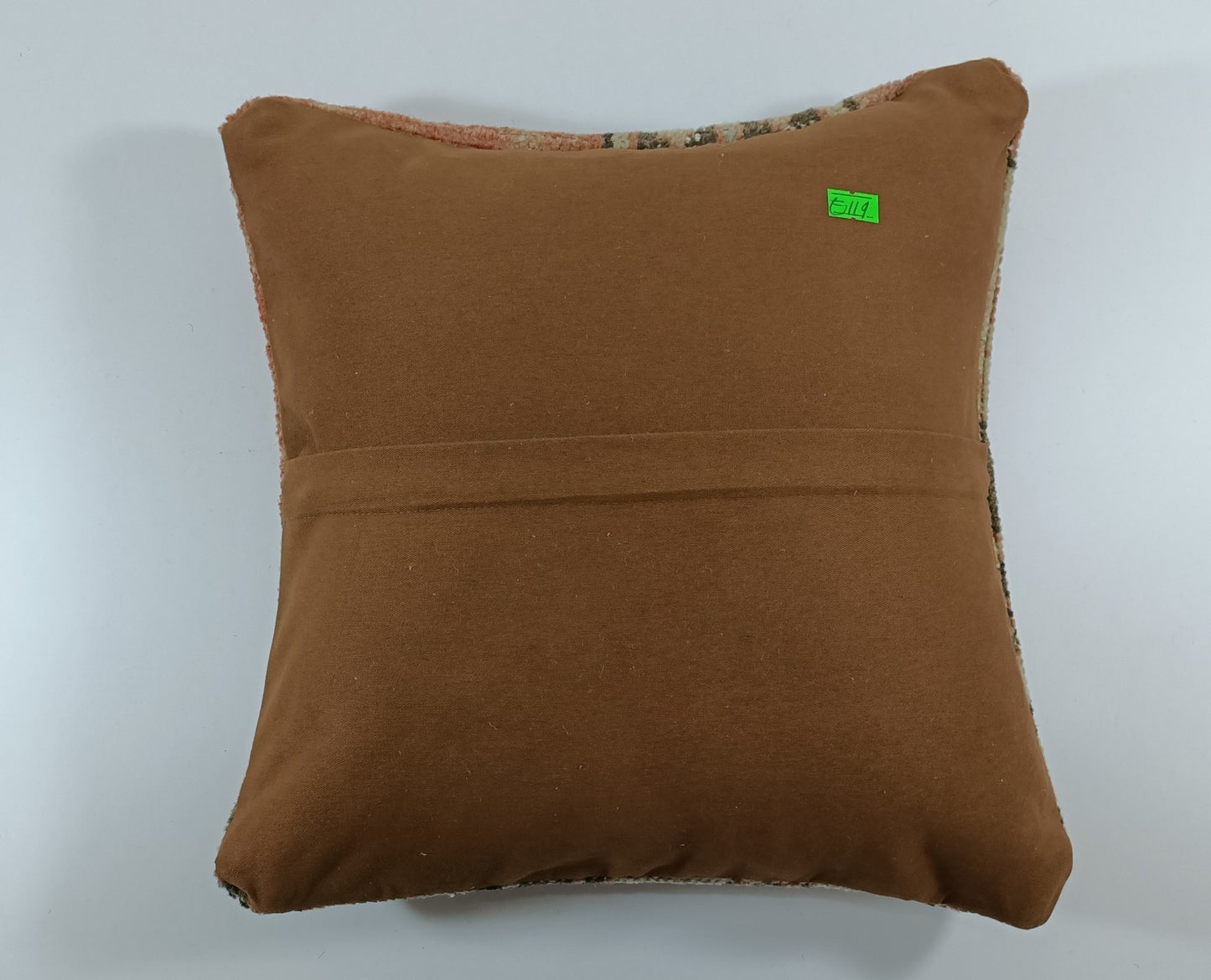 14x14 Kilim Cushion Cover Turkish Ottoman Boho Rustic Throw Pillow Case E119