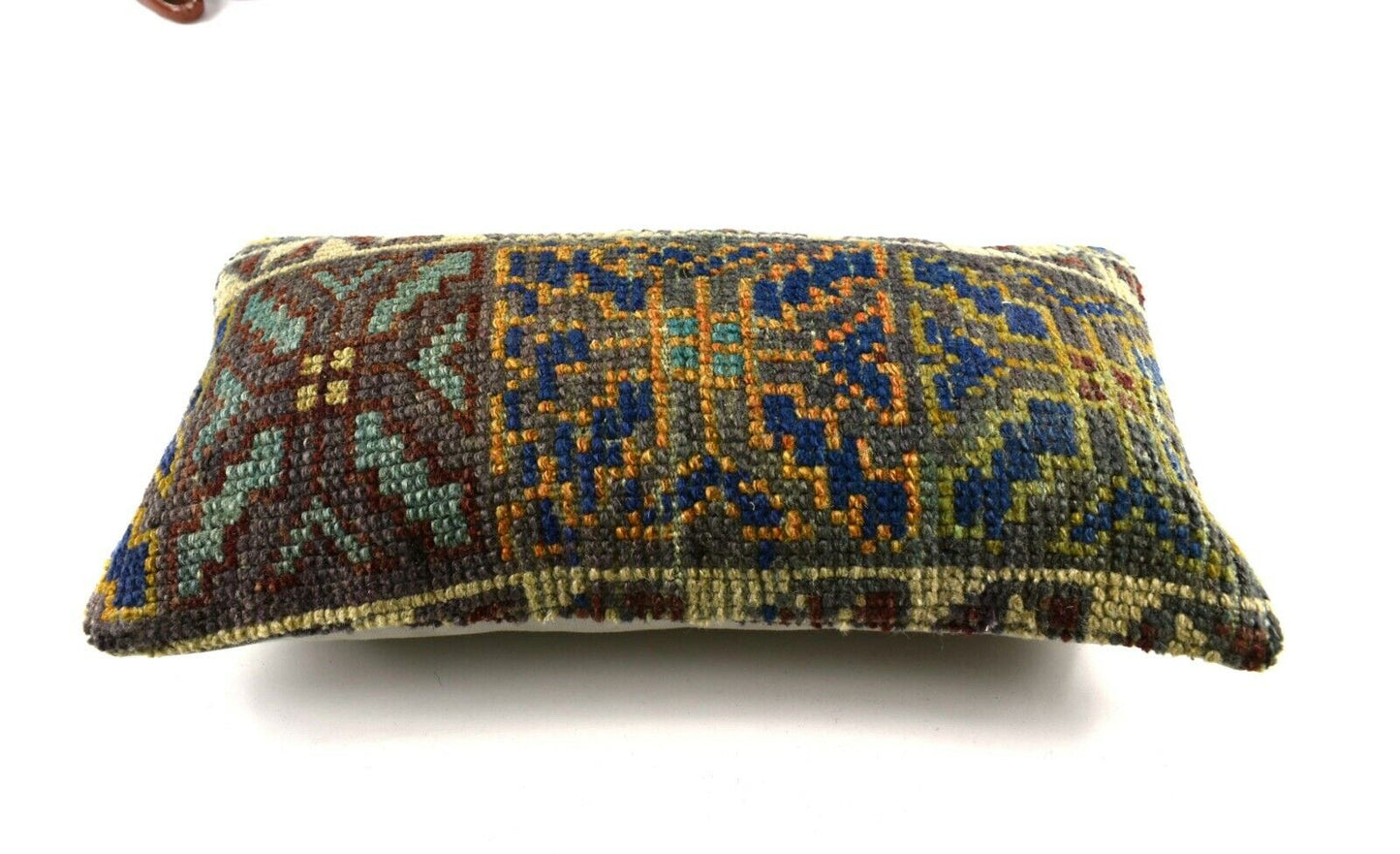 10x20 Kilim Lumbar Pillow Cover Vintage Ethnic Oushak Kilim Pillow Cover A3020