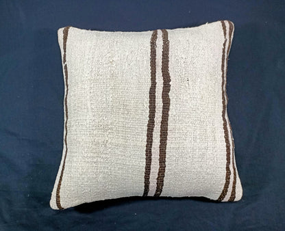 20x20 Kilim Pillow Cover Handmade Vintage Oushak Kilim Cushion Cover E114