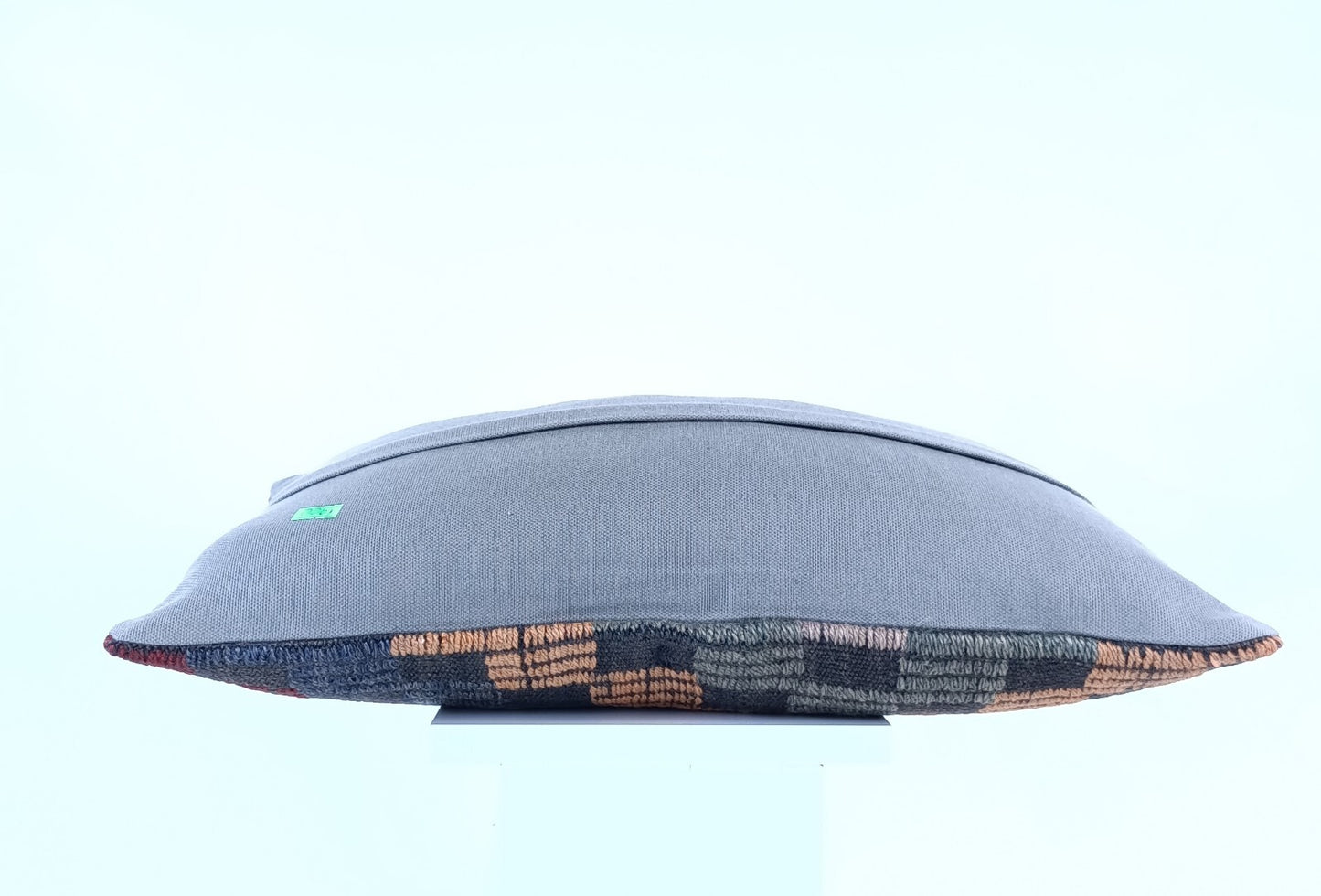 Kilim Pillow Cover 12x20 Handmade Turkish Rug Boho Ethnic Lumbar Cushion 1900