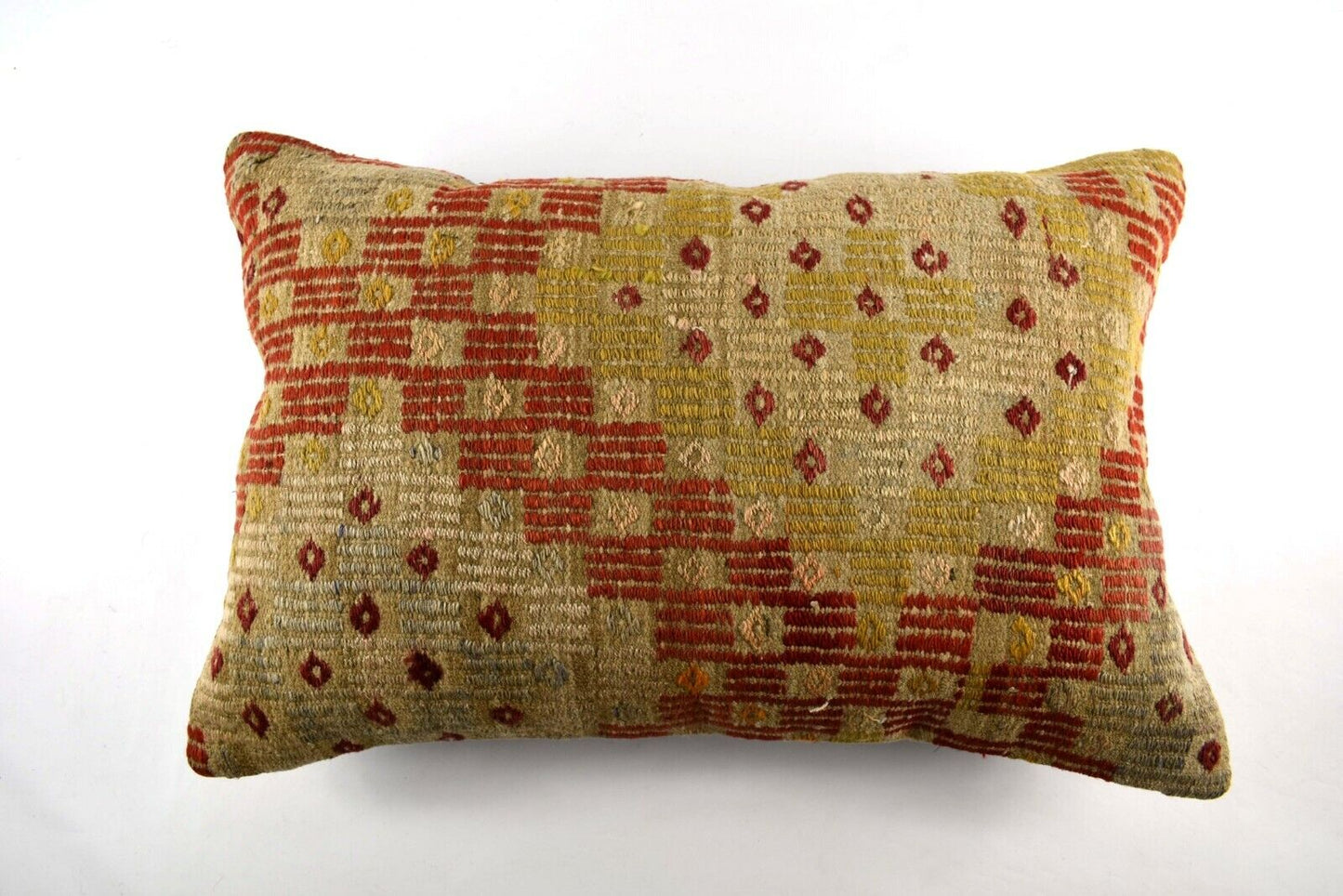 Kilim Pillow Cover 16x24 Ethnic Traditional Oushak Kilim Cushion Cover A3056