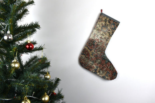 Kilim Christmas Stocking Vintage Rug Stocking Ethnic Decorative Xmas Socks S570