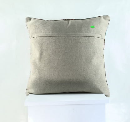 20x20 Kilim Pillow Cover Handmade Vintage Oushak Kilim Cushion Cover 2362
