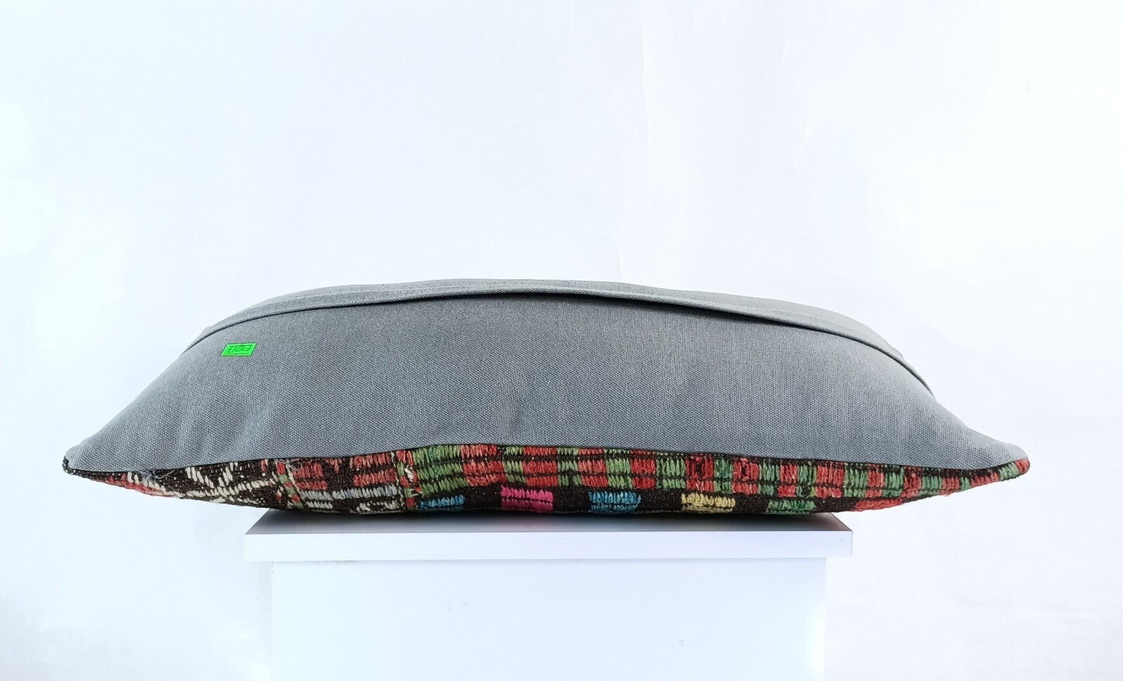 Handmade Turkish Kilim Pillow Cover 12x24 Ethnic Boho Sofa Lumbar Cushion E1017
