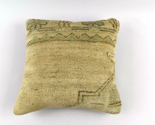 16x16 Ethnic Vintage Turkish Rug Pillow Cover Home Decorative Boho Cushion A3157