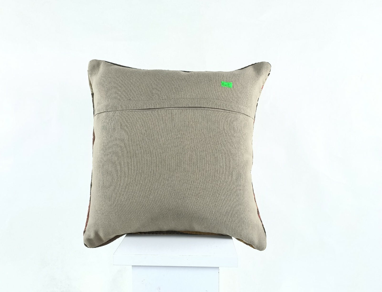 Kilim Pillow Cover 16x16 Turkish Traditional Handmade Lumbar Cushion Case A419