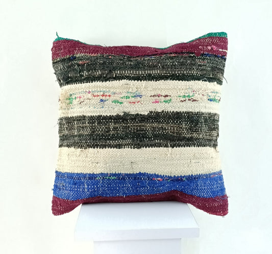 16x16 Ethnic Vintage Turkish Rug Pillow Cover Home Decorative Boho Cushion 2289