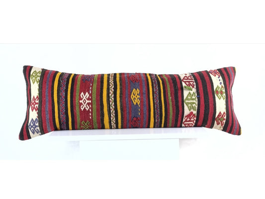 12x36 Ethnic Rug Pillow Decorative Vintage Faded Carpet Boho Cushion Cover 2008