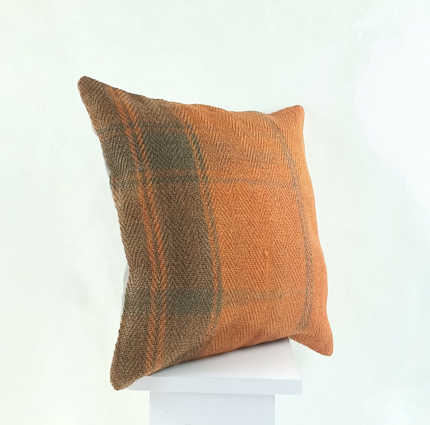 Kilim Pillow Cover 16x16 Oriental Traditional Handmade Boho Lumbar Cushion  A867