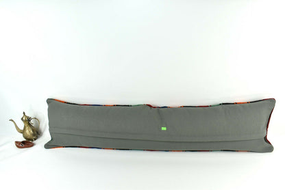 Kilim Pillow Cover 12x48 Vintage Handwoven Long Lumbar Pillow Cover  A2174