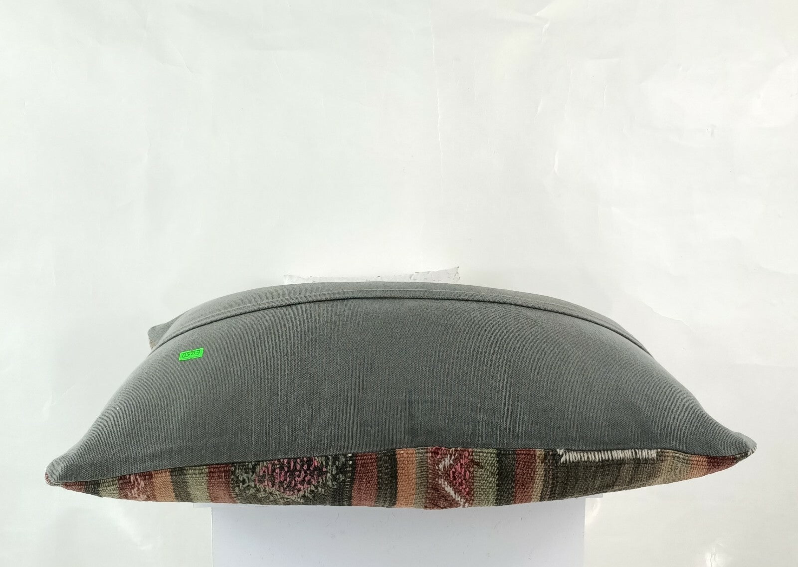 Oriental Ottoman Lumbar Pillow Cover 16x24 Handknotted Turkish Rug Cushion E1250