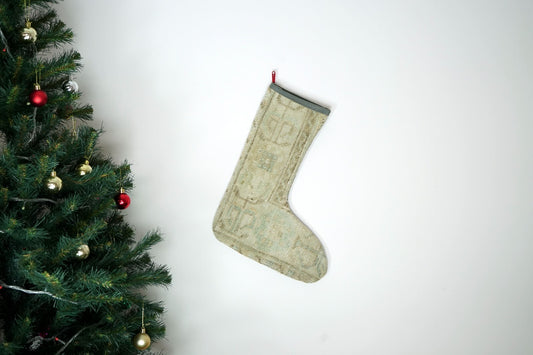 Kilim Christmas Stocking Vintage Rug Stocking Ethnic Decorative Xmas Socks S421