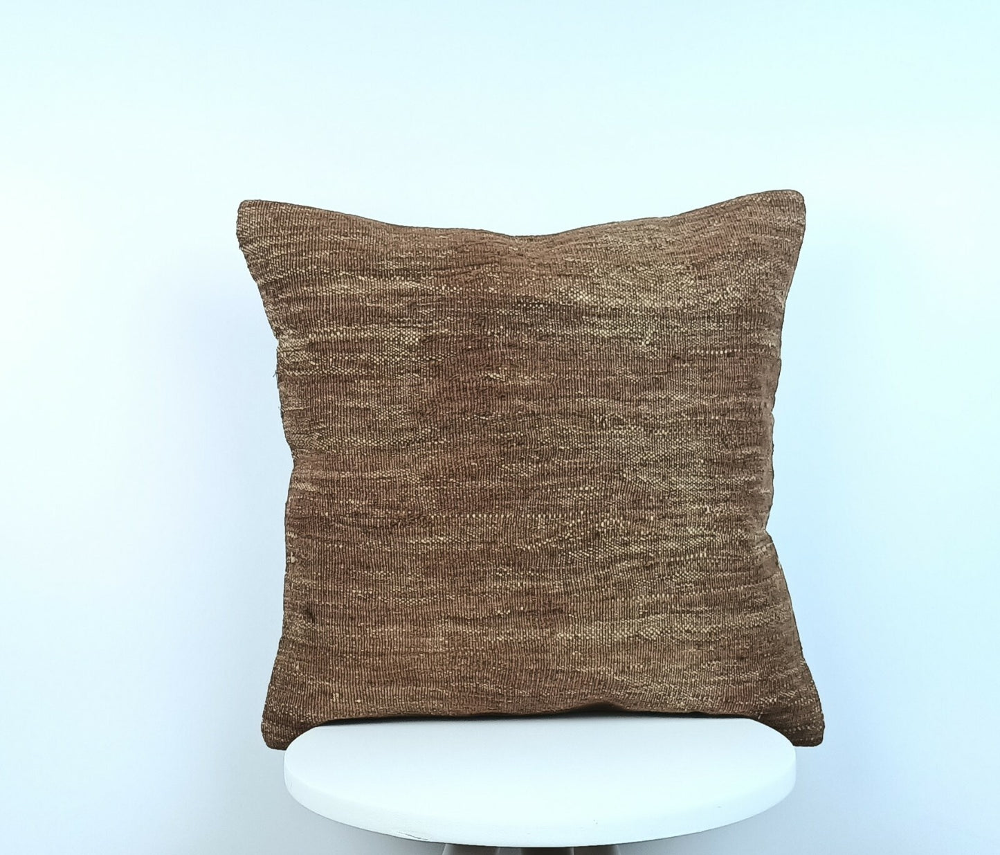 Kilim Pillow Cover 16"x16" Home Decorative Boho Rustic Rug Lumbar Cushion E194