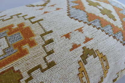 2 pcs/set Kilim Design Fabric Pillow Cover Handmade Ethnic Tribal Boho Lumbar