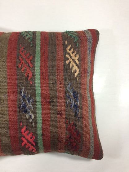20x20 Kilim Pillow Cover Handmade Vintage Oushak Kilim Cushion Cover 1040
