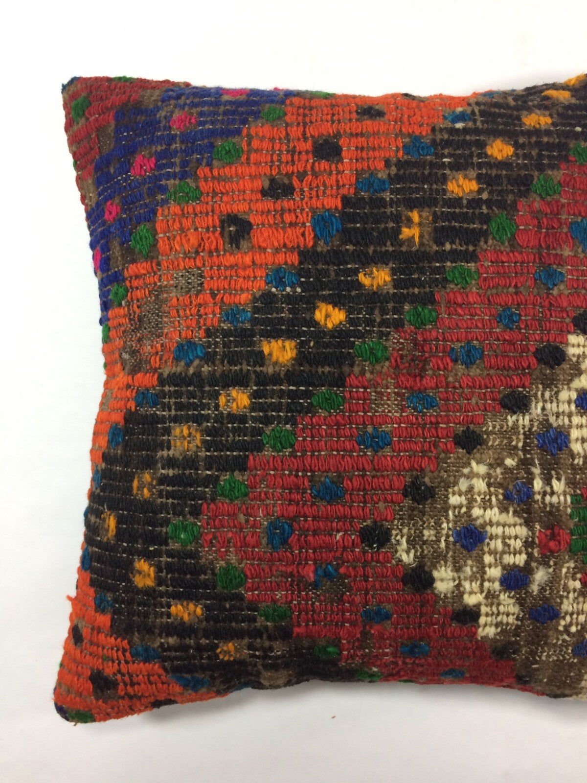 18"x18" Kilim Pillow Cover  Handmade Turkish Vintage Cushion Tribal Lumbar 1275