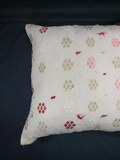 24x24 Kilim Pillow Cover Large Vintage Oushak Rug Ethnic Sofa Cushion E86